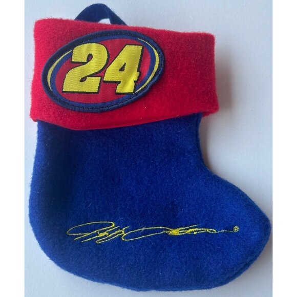 MIXED Lot of 4 NASCAR THEME Mini Christmas Stockings Multicolored 5.5" Tall - Picture 8 of 8